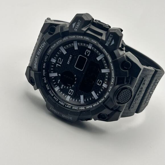 Men’s Multi-function Water Resistant Watch 52mm Black Digital Working - Picture 7 of 7